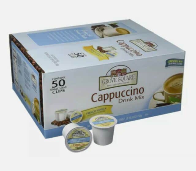 Grove Square Cappuccino French Vanilla Pack Of 50 Single Serve 80 ...